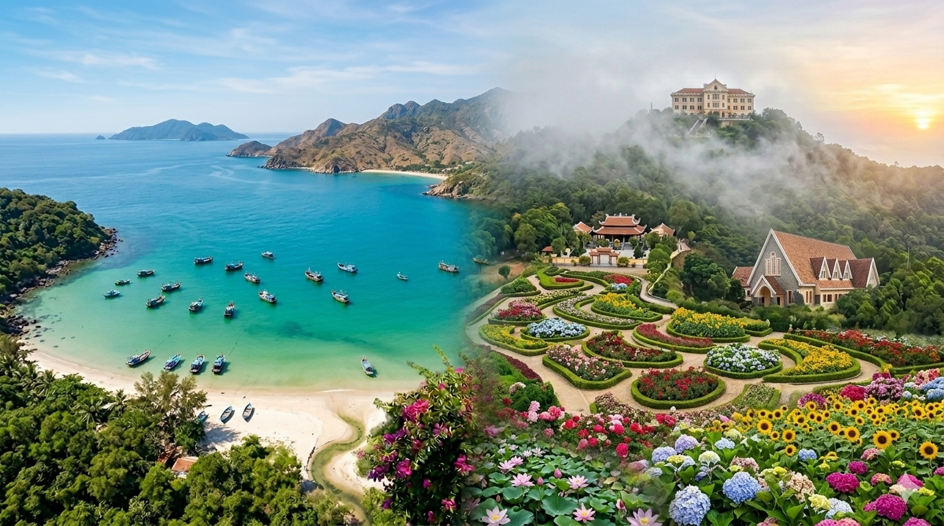 VỊNH VĨNH HY - ĐÀ LẠT: THÁP CHÀM POKLONG GARAI - MONGO LAND - LANGBIANG LAND